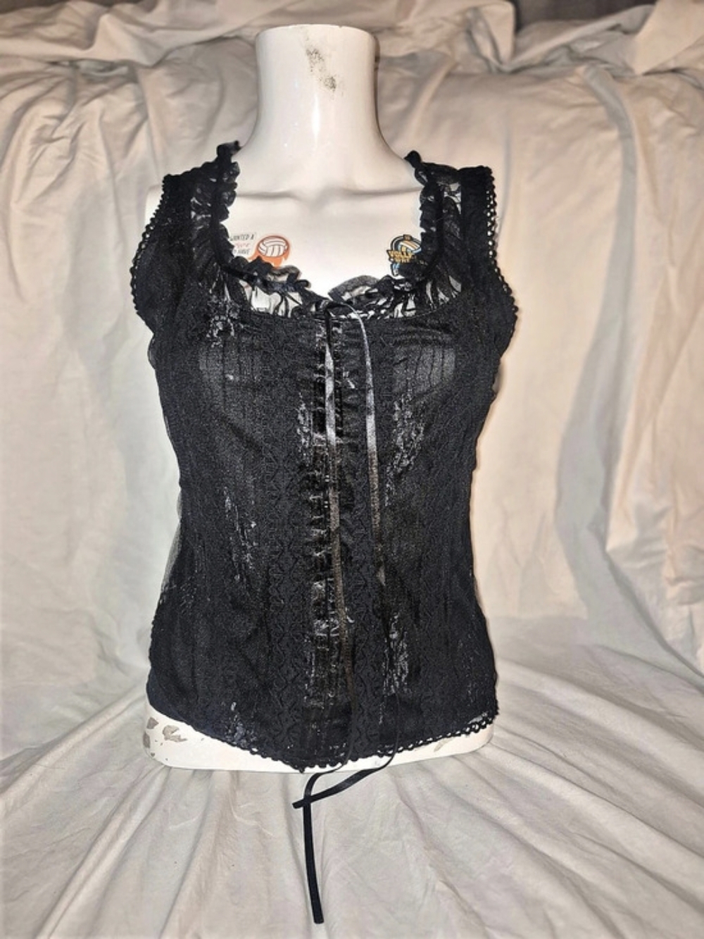 Coupe Black Lace Camisole Size Small